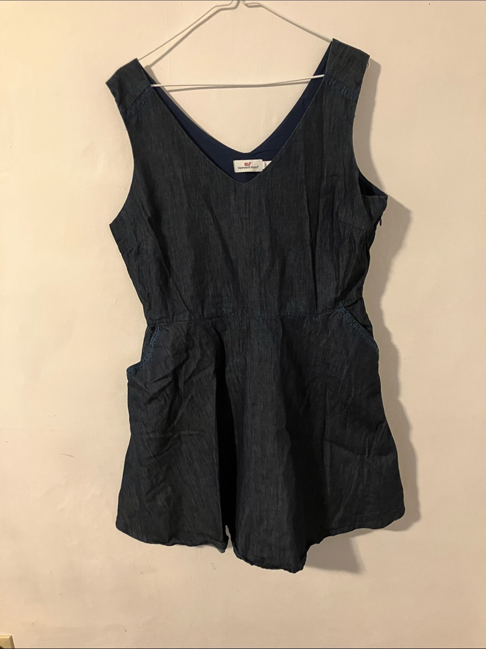 Vineyard Vines Dark Blue Sleeveless Midi Dress
